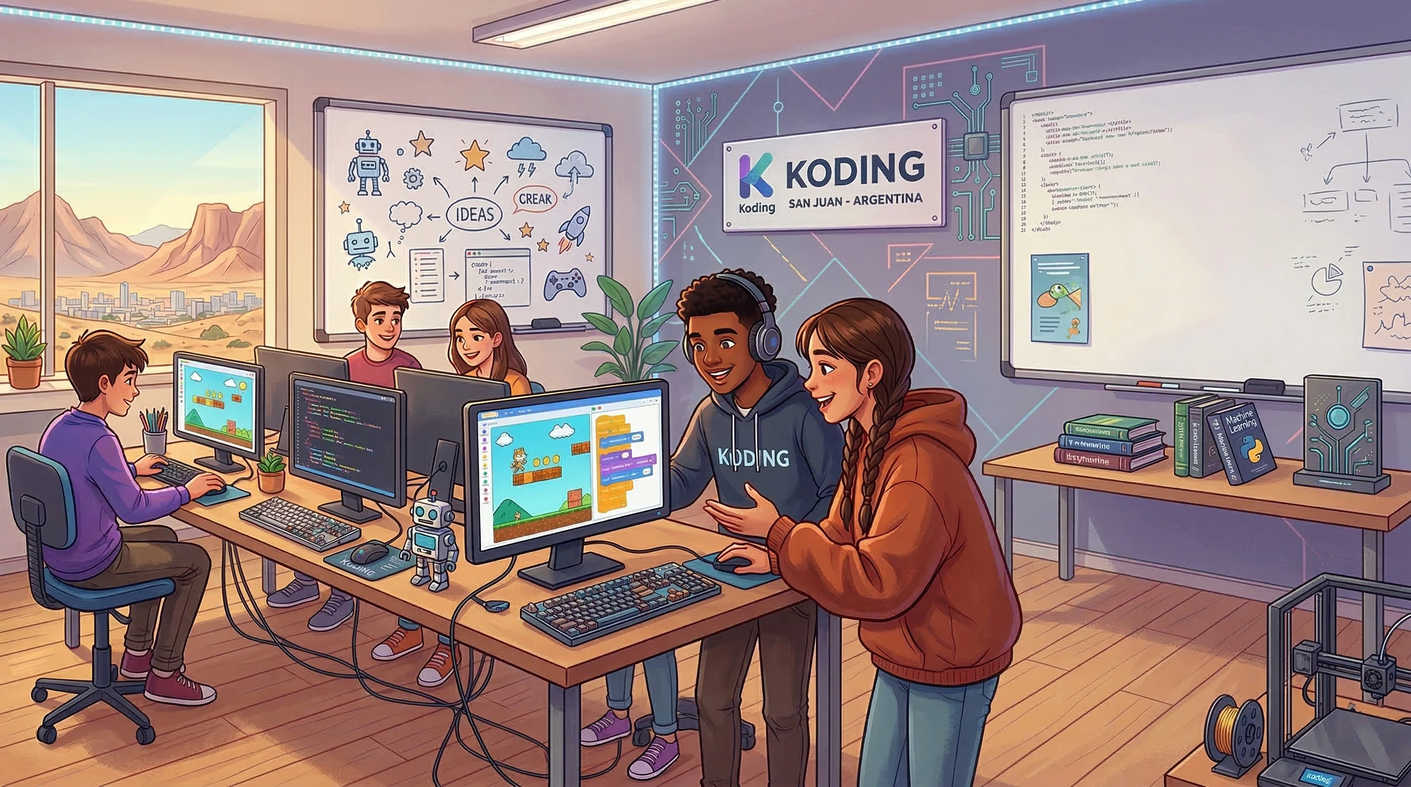 Estudiantes en Koding Innovator